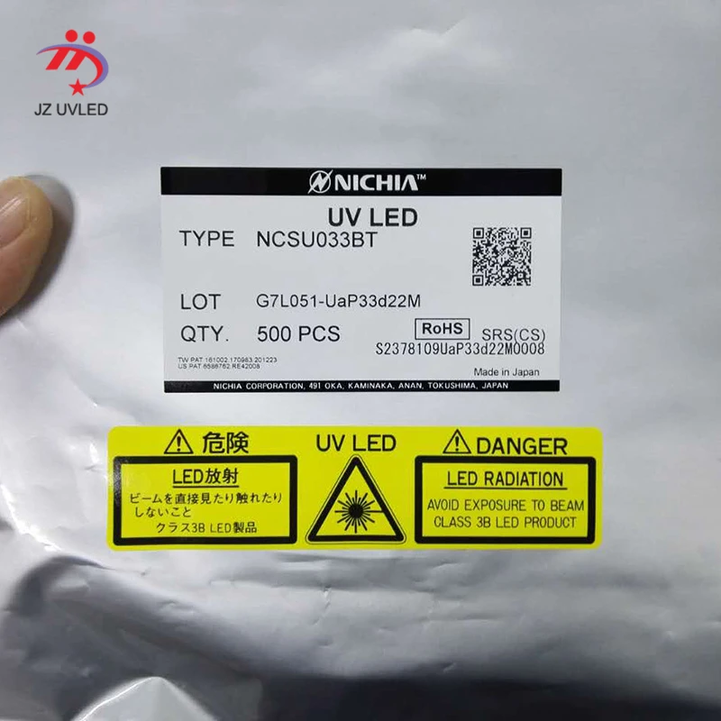 Оригинальный Nichia UV светодиодный источник света 365nm 410nm чернильный клей