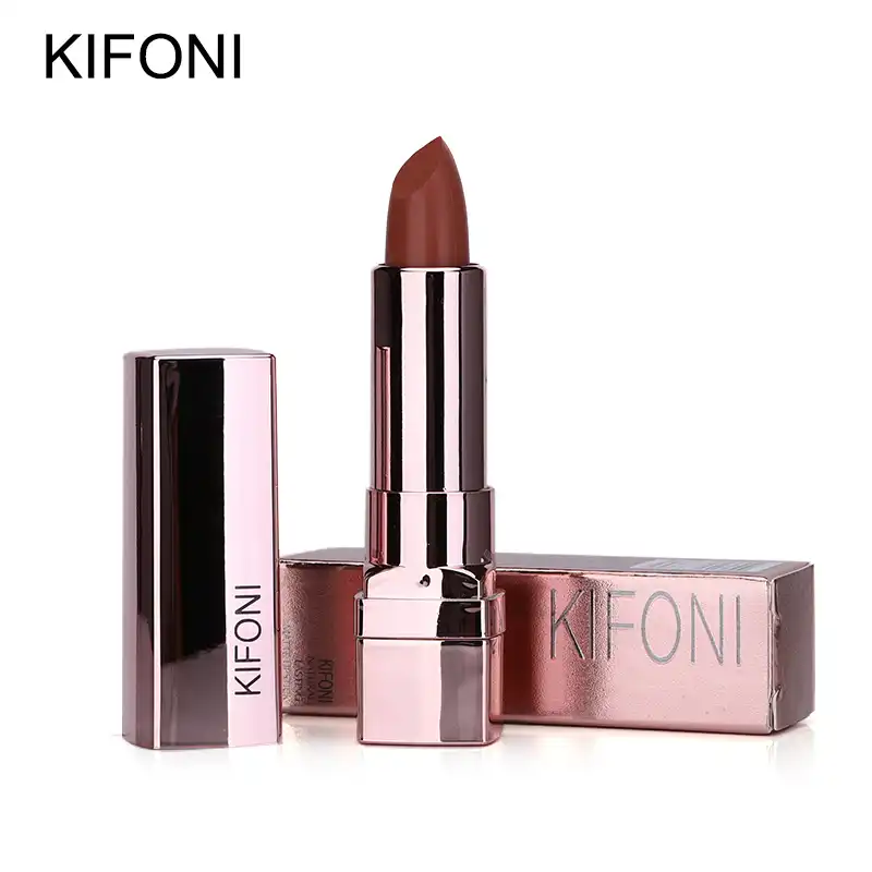 Kifoni ブランド カラーメーキャップ美容マット口紅長期的な色合い化粧品リップスティックヌード Maquiagem は赤 Batom 唇のための 口紅 Aliexpress