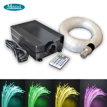 Maykit высокой мощности 45 Вт Светодиодный источник света Гибкая волоконная оптика с Rgb Изменение цвета 1100 шт. 7 м волоконный Радиочастотный пульт дистанционного управления