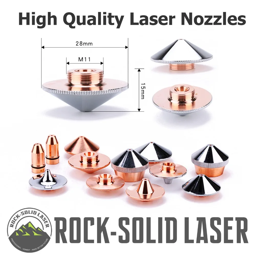 

Laser Nozzle Double Layers 28mm*15mm Caliber 0.8 1.0 1.2 1.5 2.0 2.5 3.0 for Precitec/WSX Yag Fiber Laser Cutting Head Wholesale