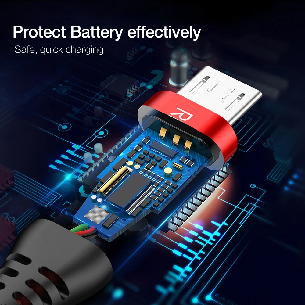 Кабель Micro USB RAXFLY для Xiaomi Redmi Note 5 4X 1 м нейлоновый кабель быстрой зарядки и