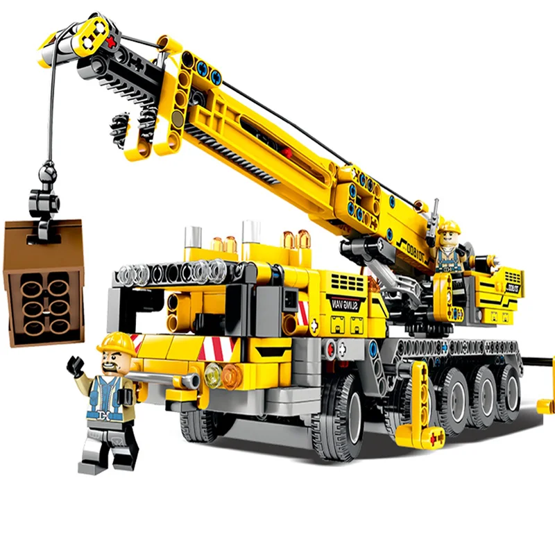 

Children Gifts 665 pcs City Engineering Technic Machine Car Building Blocks Compatible Legoings Technic Enlighten Bricks Toys