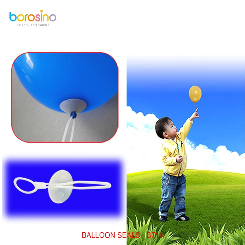

B724 100 pcs/bag Free shipping Round and Heart Shape Balloon Clip with Ribbon