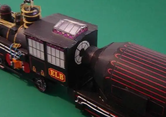 

Railway Paper Model Film” back To The Future" The Doctor's Train"Hand-made