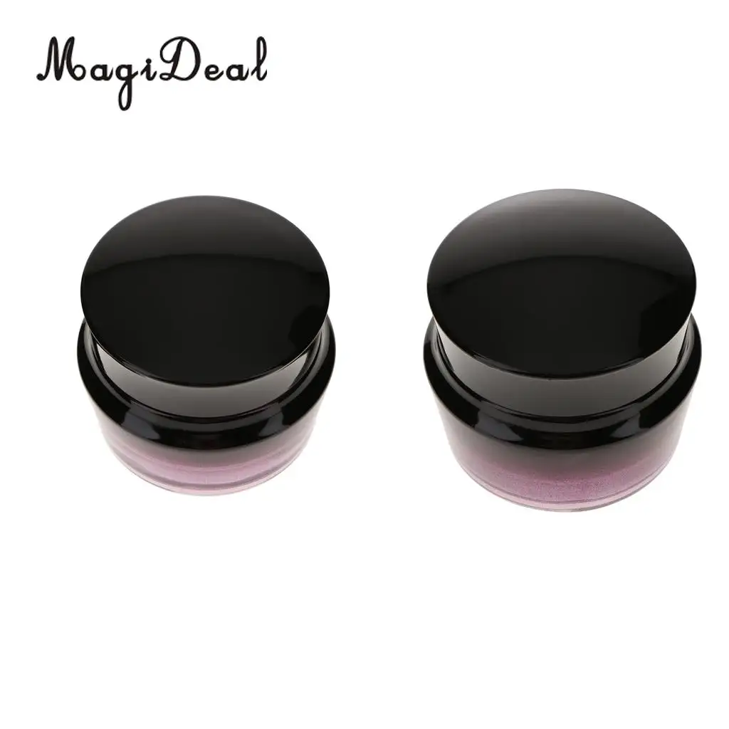 2x Empty Glass Makeup Cream Jar Pot Lotion Bottle Cosmetic Refill Container 30ml with 50ml