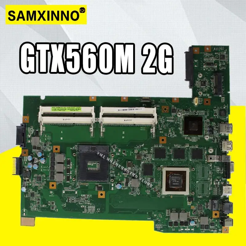 G74SX материнская плата для ноутбука For Asus G74S Материнская Тест 100% ОК HM65 GTX560M 2 Гб 2D