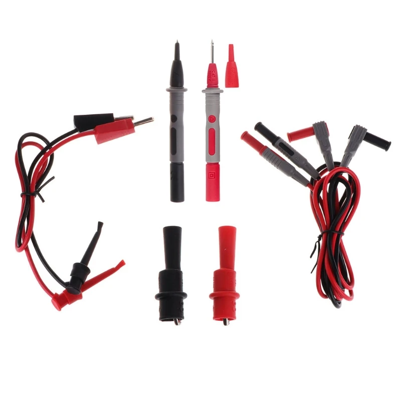 

Multimeter Accessories Test Leads Kit with Alligator Clips Plunger Hooks Probes LS'D Tool