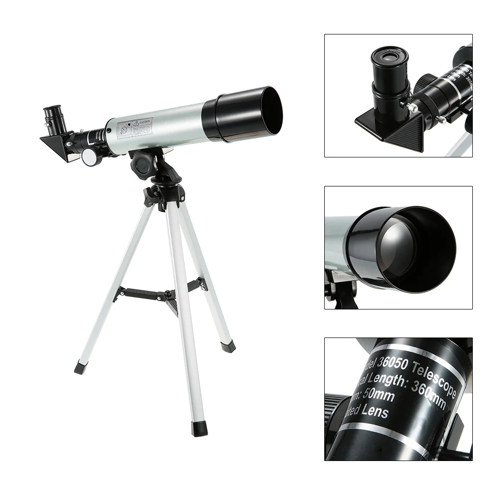 

Outdoor Travel Spotting Scope HD 90X Zoom F36050/F50360 Telescope Refractive Space Astronomical Telescope Monocular with Tripod