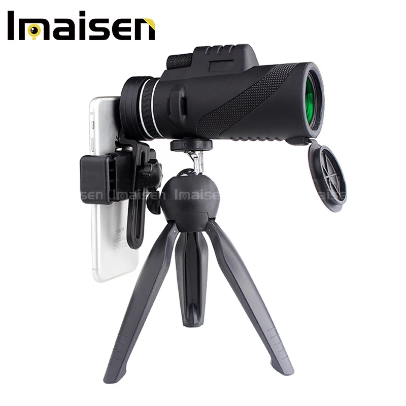 

Monocular Compact Fogproof Shockproof Scope BAK4 Prism FMC Monoculars 12x50 Monocular Telescope Scope with Phone Mount & Tripod