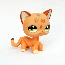 pet shop lps toys standing литл пет шоп игрушки лпс стоячки желтый пятнистый leopard cheetah kitty Рождественский подарок игрушки для детей