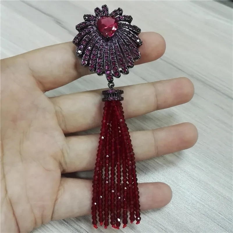 Boho в богемном стиле цвет красного вина стекло с бахромой Обувь пистолет черный