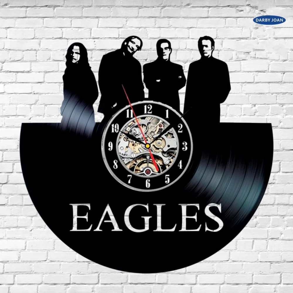 

wall clock EAGLES Rock Band Vinyl Record Wall Clock HOTEL CALIFORNIA Home Birthday in USA