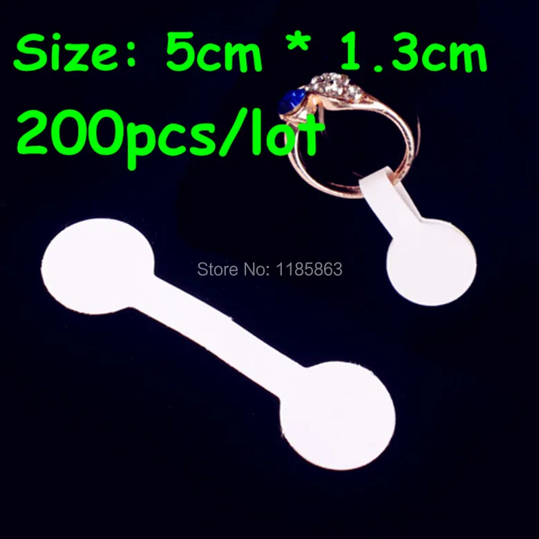 

200pcs Round Ring Jewelry Sticky Retail Price Label Display Tag Self-Sticker Tool