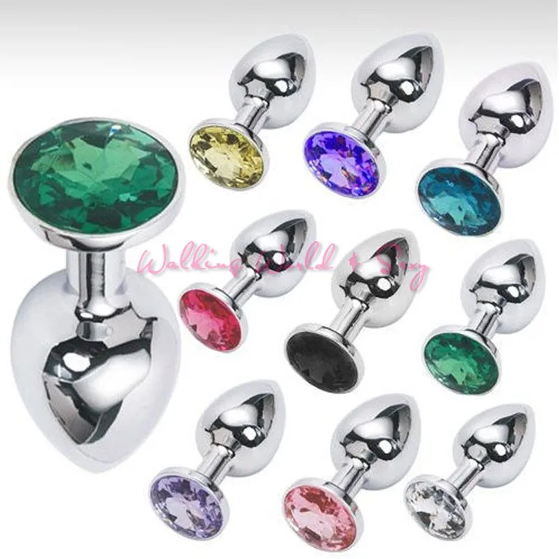 Unisex Stainless Steel Anal Butt Plug Metal Plated Jewelry Sex Stopper Anal Toys G-Spot Anus Insert Adult Anal Sex Toys 7X3CM (4)