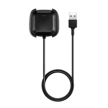 

FIFATA 1m/3.3ft USB Charging Cable Data Cradle Dock Station Cable Cord for Fitbit Versa Smart Watch USB Charger Cable