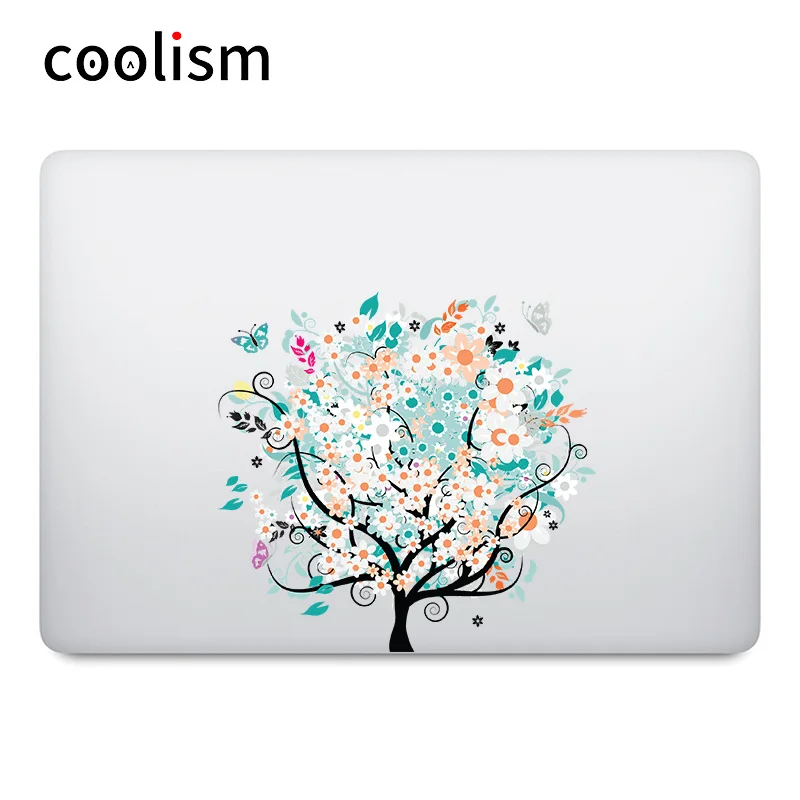 Цветок Дерево красочные наклейки для ноутбука Apple Macbook Наклейка Pro Air retina 11 12 13 14 15 дюймов hp Mac поверхность книга частичная кожа