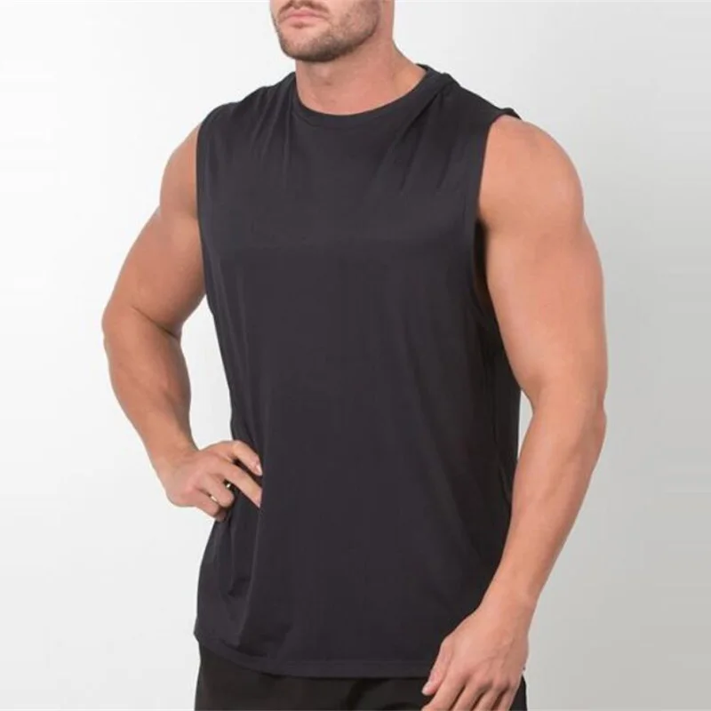 Brand New Plain Tank Top Men Bodybuilding singlet Gym Stringer Sleeveless Shirt Blank Fitness Clothing Sportwear Muscle Vest - Image 3