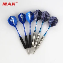 6 шт Профессиональные прямые Дротика белые/черные модели с железными головками для спортивная игра в помещении