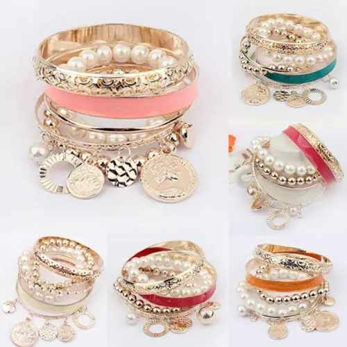 HOT Fashion Women Multi Style Wholesale Multilayer PARTY Ball Bracelet Bangle | Украшения и аксессуары