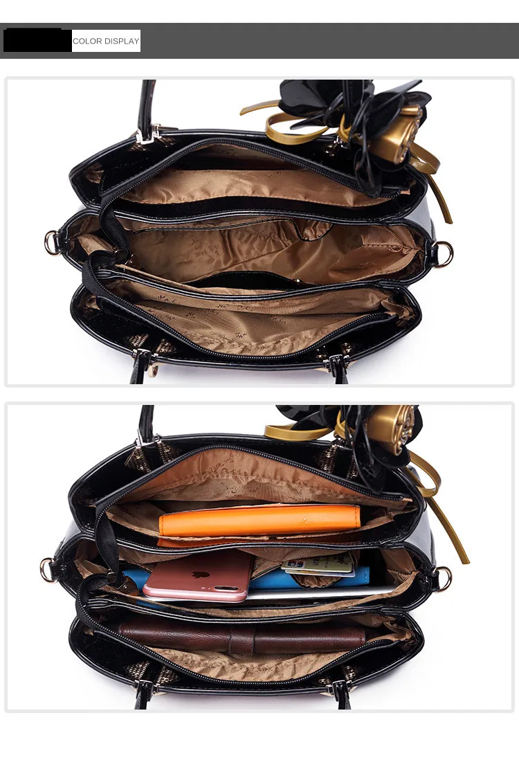 famosas flor panelled bolsas de couro feminino