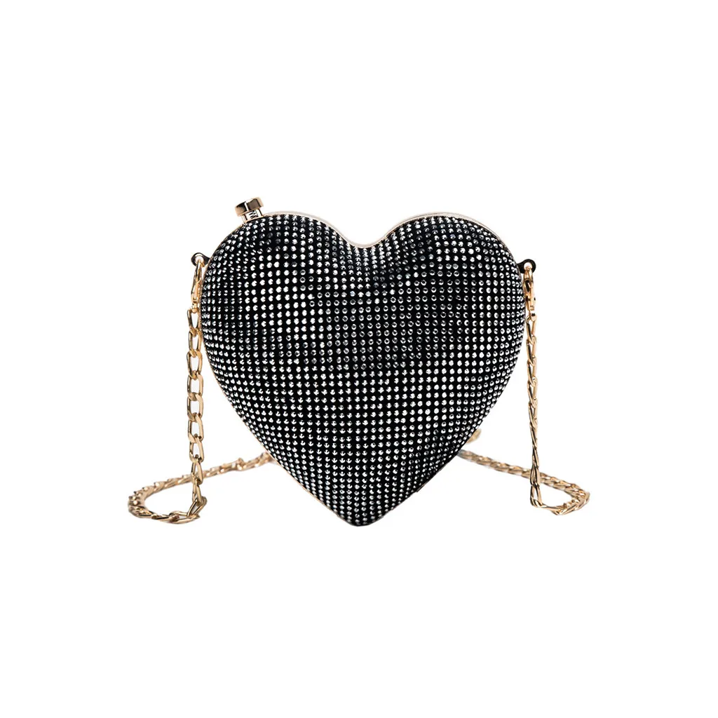Женская сумка из искусственной кожи с цепочкой на плечо, женская летняя цепь с плетением «сердце», Сумка с заклепками на одно плечо, сумка-мессенджер, сумка для женщин#527