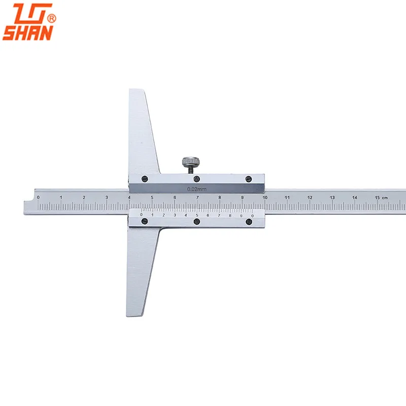 SHAN Vernier font b Caliper b font Gauges 0 150mm 0 02mm Carbon Steel Depth font
