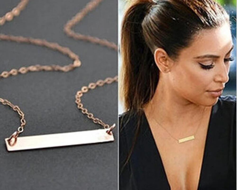 Novo Simples colar de Corrente de Ouro para As Mulheres Gargantilha Colar chocker Jóias collana Joyas Bijoux Femme mujer Collier du ras cou