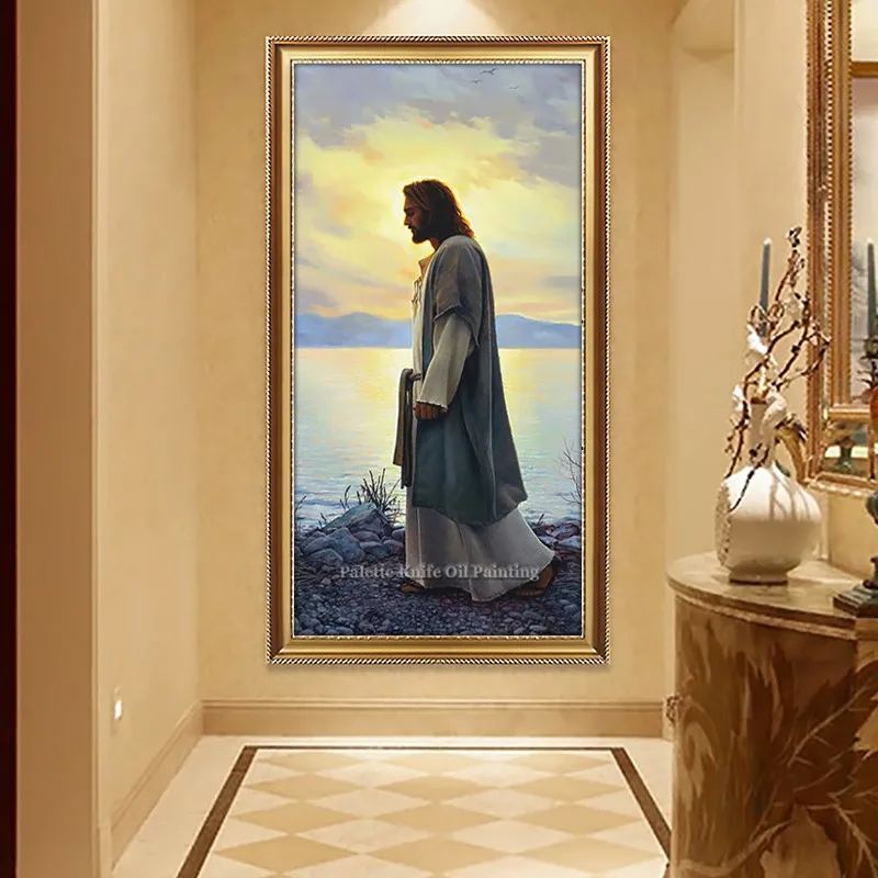 Иисус Христос холст живопись плакаты и принты Религиозная Христианская Католическая живопись Настенный декор художественные картины для гостиной