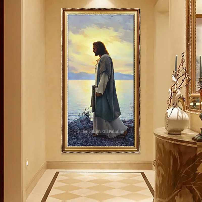 Jesus Christ Jesus Canvas Posters and Prints Wall Art Pictures for living room Home Decor cuadros decoracion Oil painting 163