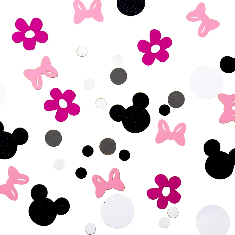 Decoraciones Del Partido de Minnie Mouse, Minnie Mouse Confeti, Mickey
