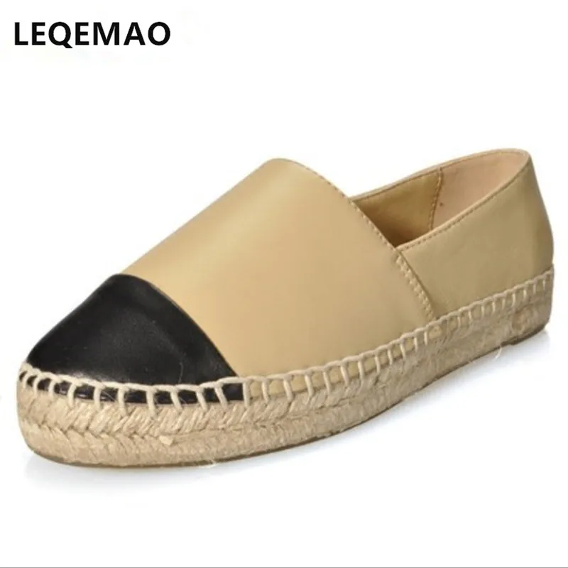 New Fashion Famous Europ Patchwork Espadrilles Shoes Woman Genuine Leather Creepers Flats Ladies Loafers Casual Shoes Moccasins New Fashion Famous Europ Patchwork Espadrilles Shoes Woman Genuine Leather Creepers Flats Ladies Loafers Casual Shoes Moccasins
