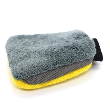

Microfiber Plush Mitt Car Wash Glove Mitten Washing Cleaning Brush Tools Auto Detailing Brushes Sponge