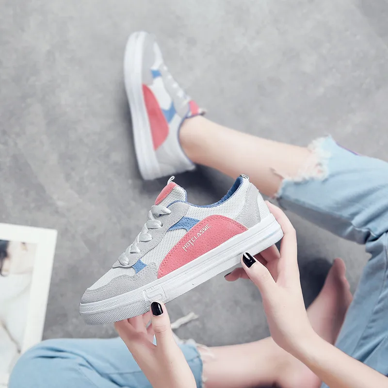 

PINSV 2018 Autumn Flats Shoes Woman Brand Sneakers Women Shoes Suede Lace-Up Ladies Shoes Zapatos Mujer Chaussure Femme