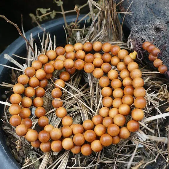 

6mm/8mm/10mm/12mm Natural Babi Aromatic Sandalwood with Amazing Fragrance Beads Wooden Loose Bead Buddhism India Yoga Mala