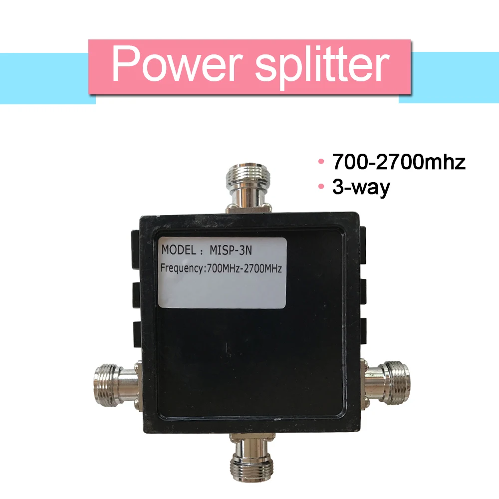 

700mhz-2700mhz 3 way Power Splitter Divider Of Cellular Signal Amplifier Compatible For DCS 1800 PCS 1900 WCDMA 2100 4G LTE 2600