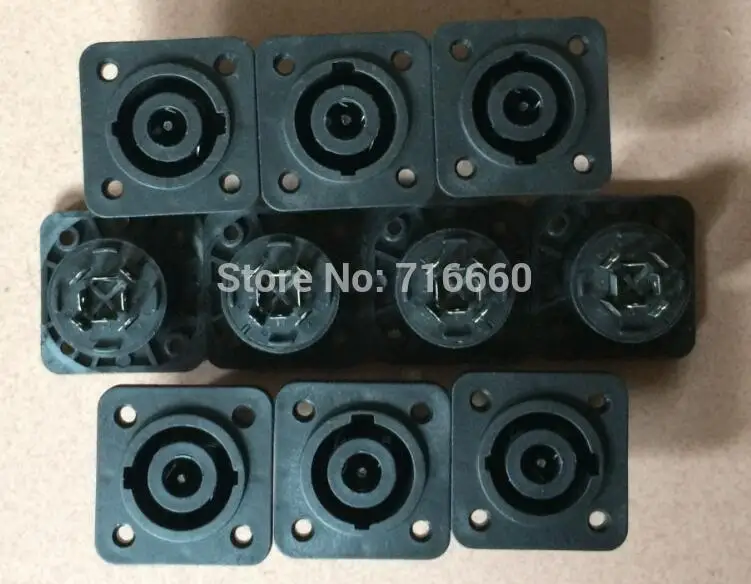 

Free Shipping 10pcs/lot Square Type 8 Pin Female Panel-Mount Speaker Connector, Jack panel mount Connector stage speaker socket
