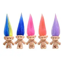 

5pcs/set Plastic Magic Hair Fairy Vintage Big Devil Dolls for Kid Play Toys for Children Game Pretend Playing Christmas Gifts