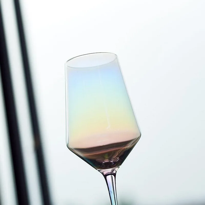 Радужный Кубок выцветающие цветные для вина стекло Япония ионное стекло бар украшение шампанское стекло