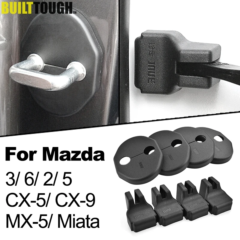 

Xukey Door Lock Catch Cover Stopper Buckle Check Arm Limiting Protection Antirust Case For Mazda 3 2 5 6 CX-5 CX-9 MX-5 Miata
