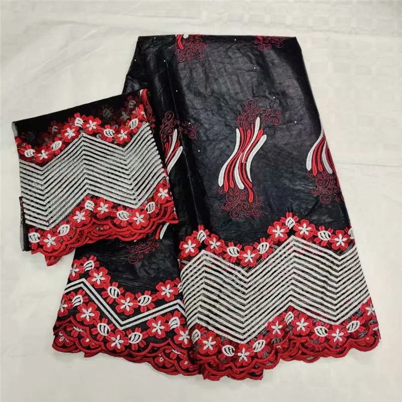 

African fabric bazin riche high quality black bazin brode getzner with french lace fabric beaded bazin riche getzner embroidery