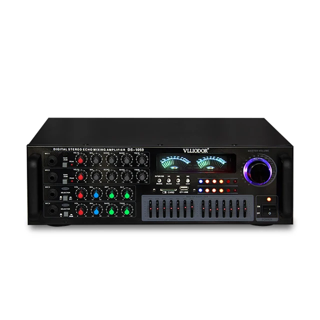 

7band equalizer USB SD FM radio WAV playback Bluetooth 2.0 channel 100W high power karaoke KTV audio reverb Hifi power amplifier