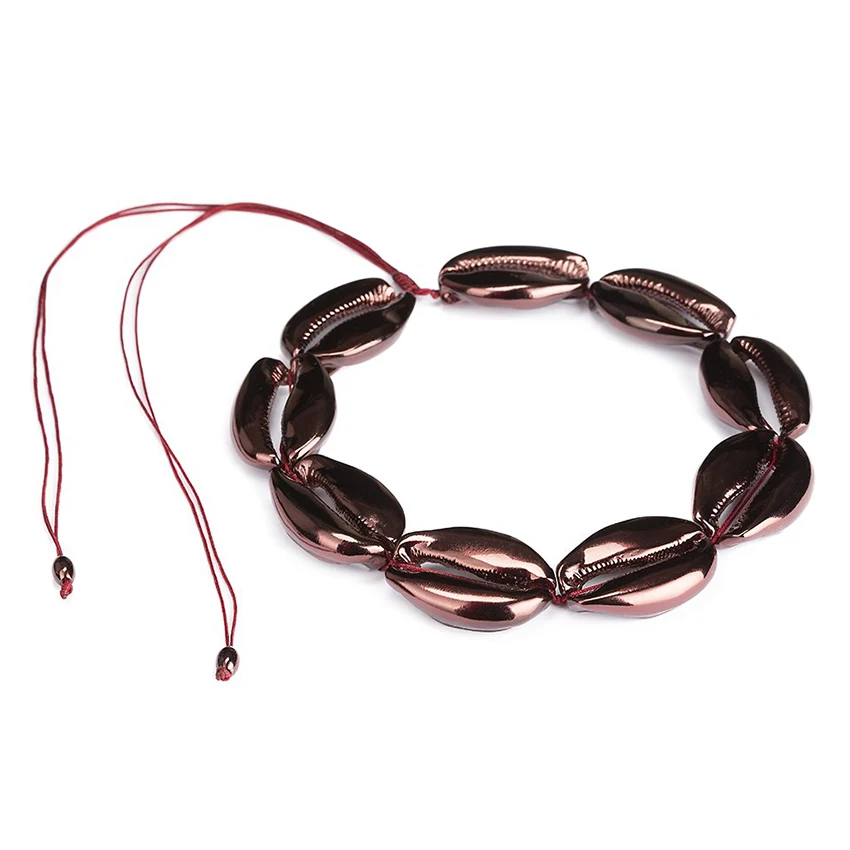 Ожерелье boho Big Concha cowry MEGA PUKA ожерелье бордового цвета на День святого Валентина