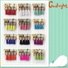 10 шт искусственная кожа бархат Терилен кисточкой кулон для сумочки для ювелирных изделий цепи