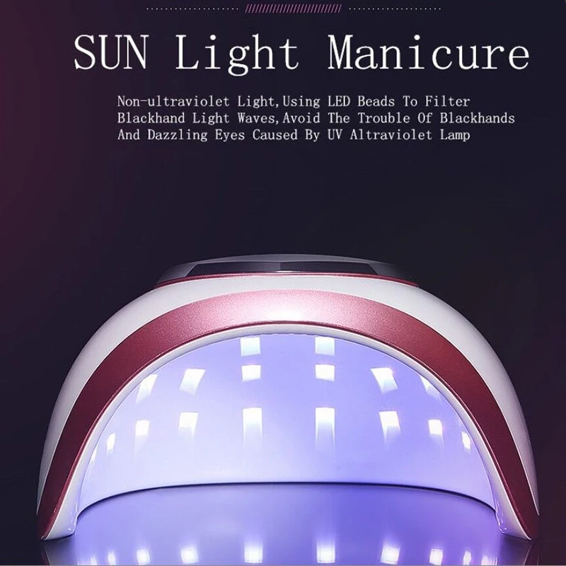 72W Quick Drying LED UV Lamp Nails Dryer Manicure Pedicure Auto Sensor Ice Lamps For Curing 4