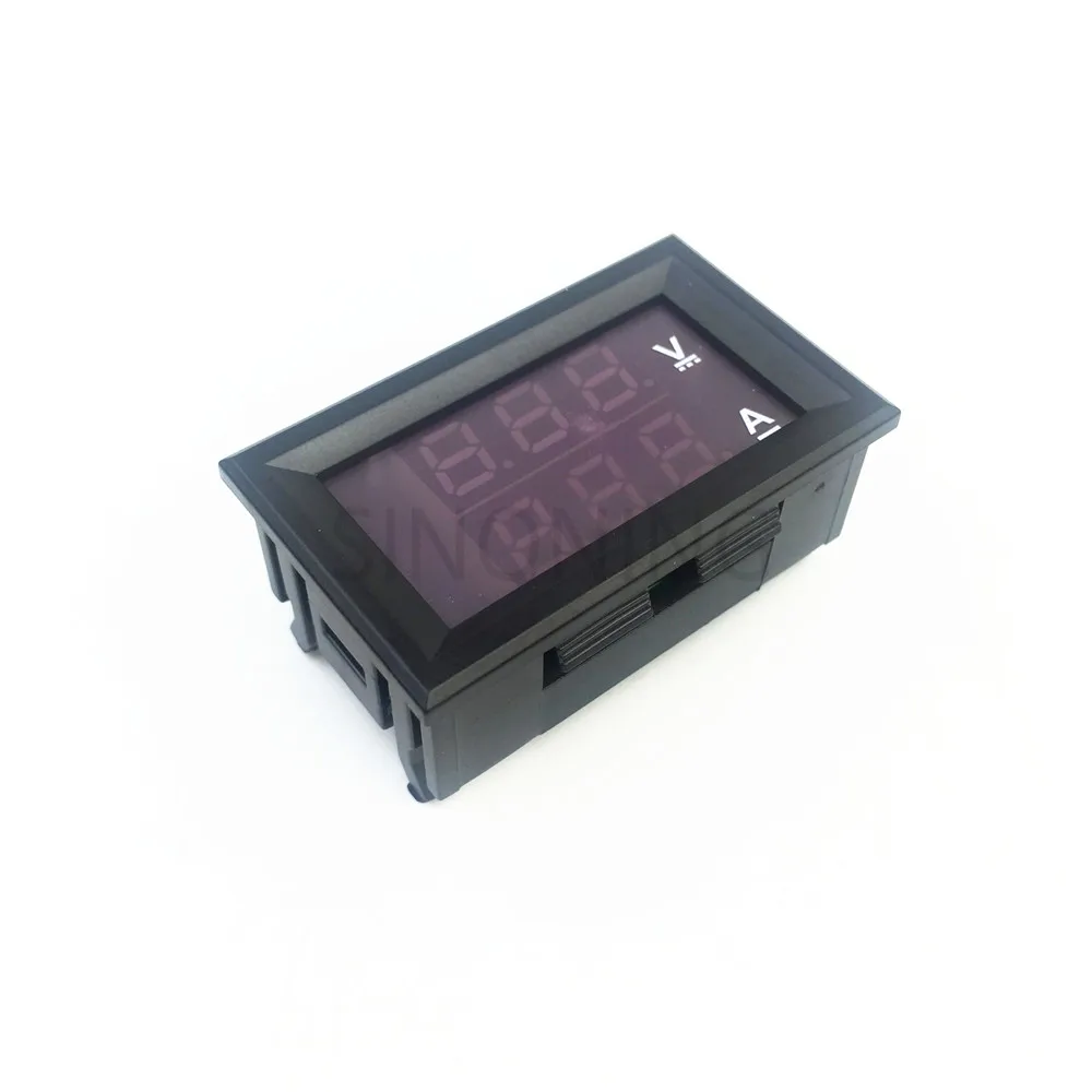 

Mini Digital Voltmeter Ammeter DC 100V 10A Panel Amp Volt Voltage Current Meter Tester 0.28" Blue Red Dual LED Display