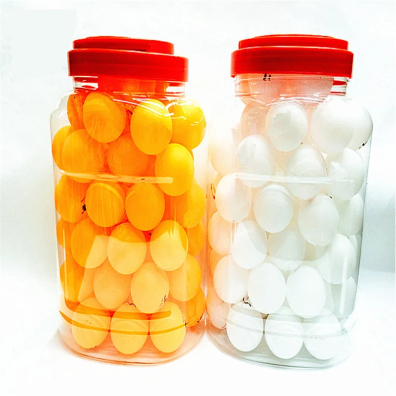 40 مللي متر سلس تنس طاولة طاولة تدريب تنس اليانصيب التدريب الكرة البلاستيك تنس طاولة 60/برميل