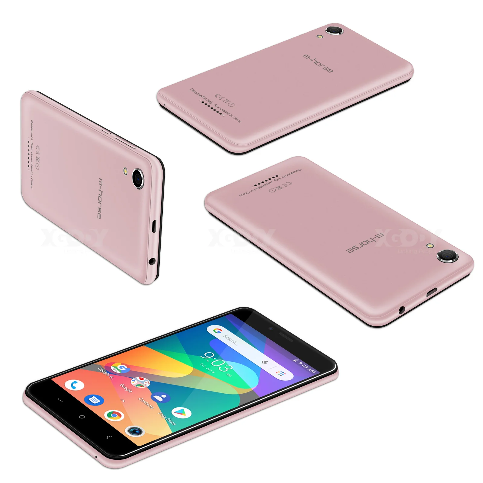 M-HORSE M1 Смартфон Android 8,1 18:9 5 дюймов мобильный телефон 1 ГБ 8 ГБ MT6580 четырехъядерный 3g Dual Sim 5MP 8MP камера мобильный телефон 2000 мАч
