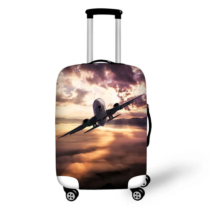 Travel accessories suitcase protective covers 18-30 inch elastic luggage dust cover case stretchable Aircraft pattern Travel accessories suitcase protective covers 18-30 inch elastic luggage dust cover case stretchable Aircraft pattern