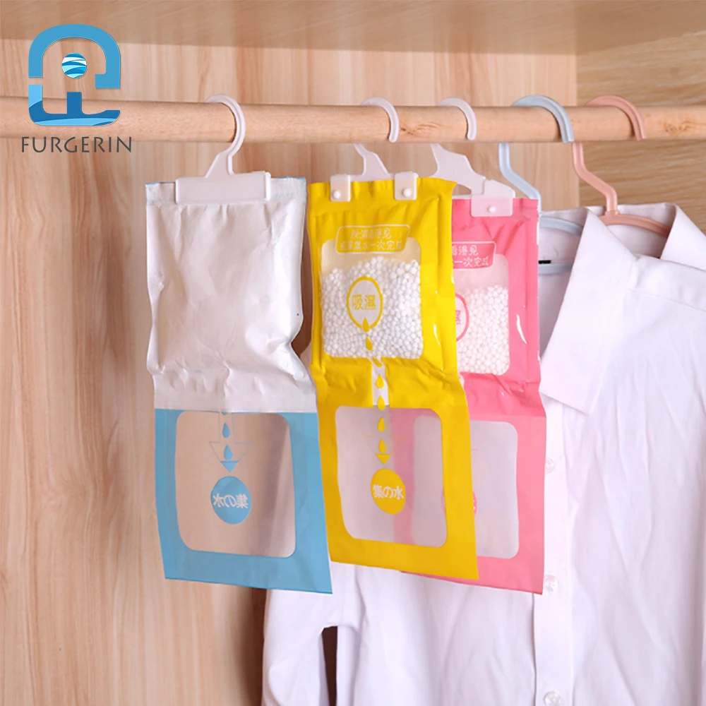 FURGERIN Moisture Absorber Hanging Desiccant Bag humidity absorber Dehumidifier Bags Wardrobe Armoire Tools Clothes Dryer