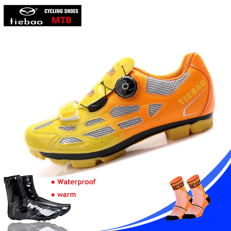 

TIEBAO Cycling Shoes men sneakers women Self-locking Shoes Ride bike Professional Lock sapatilha ciclismo MTB Bicycle Shoes